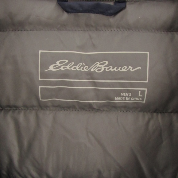 Eddie Bauer 650 Navy Blue Puffer Jacket Men's L - Picture 12 of 16